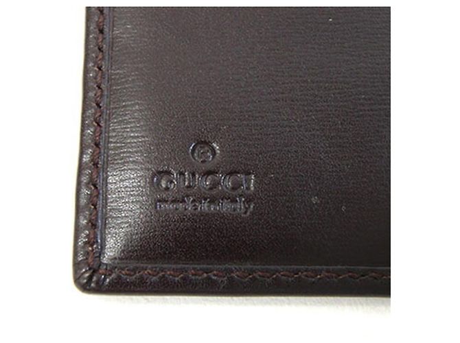 Gucci Bi-fold Wallet in Dark Brown Leather - view 5