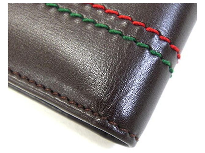 Gucci Bi-fold Wallet in Dark Brown Leather - view 7