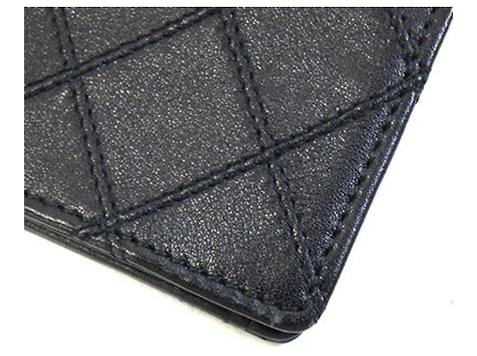 Tarjetero Chanel de piel negra Negro - vista 5