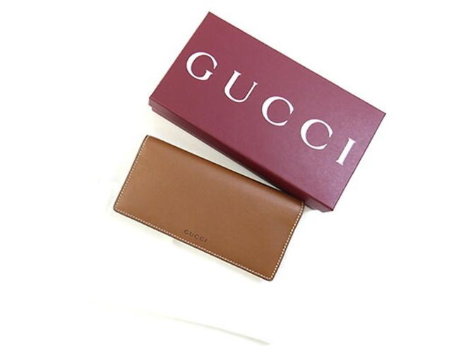 Gucci Bi-fold Long Wallet Brown Beige - view 10