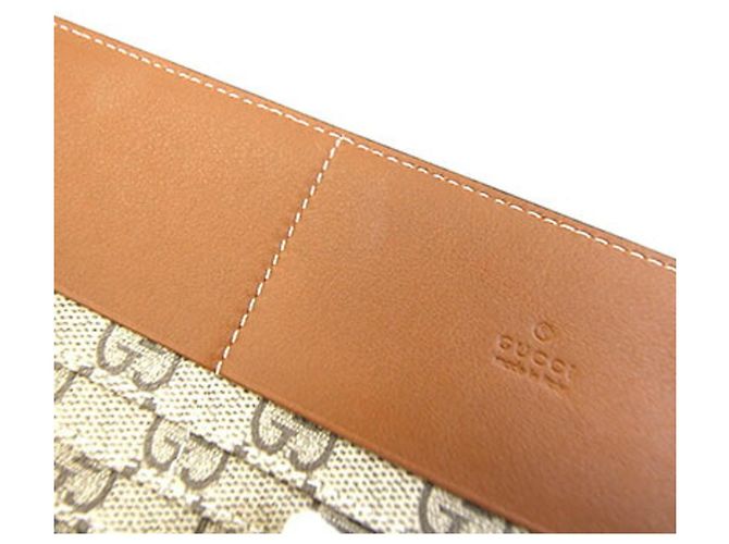 Gucci Bi-fold Long Wallet Brown Beige - view 8
