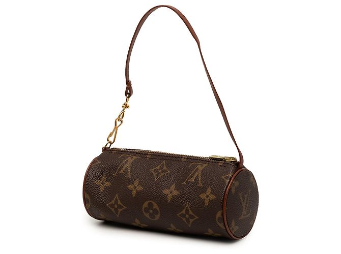 Louis Vuitton Brown Monogram Papillon Pochette Marrone - vista 2