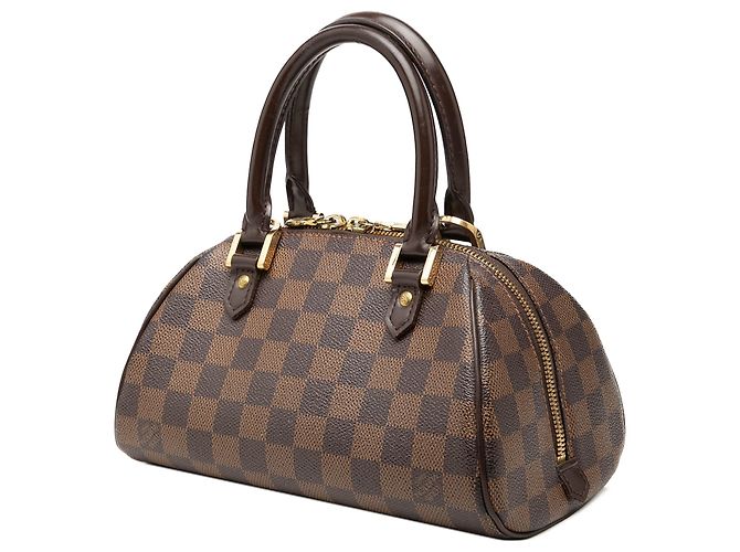 Louis Vuitton Brown Damier Ebene Mini Ribera Marrone - vista 2