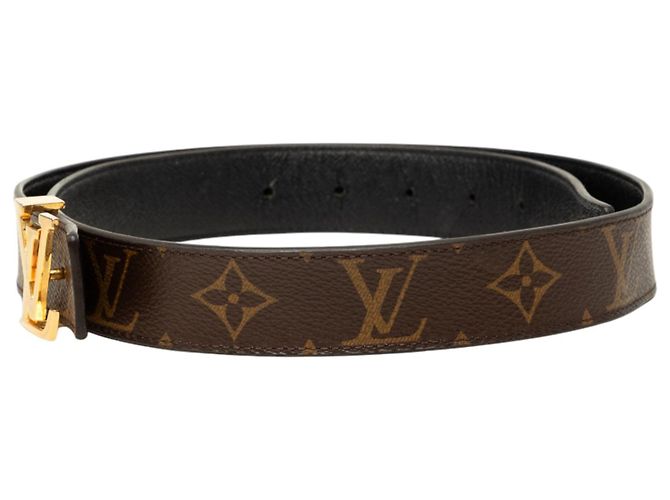 Cintura reversibile Louis Vuitton Brown Monogram Initiales Marrone - vista 2