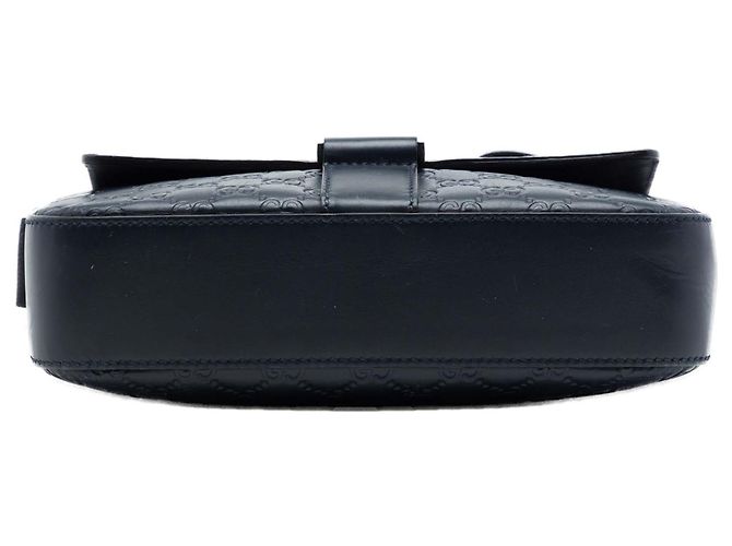 Borsa a tracolla con patta Gucci Blue Guccissima Blu navy - vista 3
