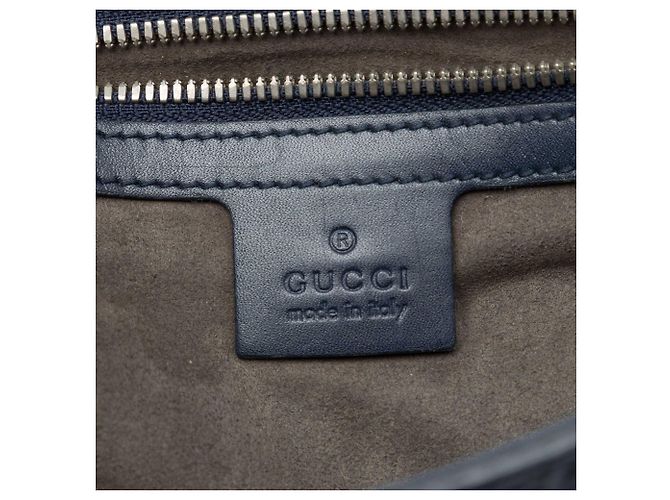 Borsa a tracolla con patta Gucci Blue Guccissima Blu navy - vista 5