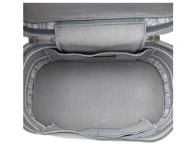 Necessaire Diortravel in tela Dior Gray Oblique Marrone - vista 4