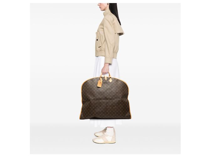 Louis Vuitton Brown Monogram Housse Porte Habits Garment Cover Marrone - vista 7