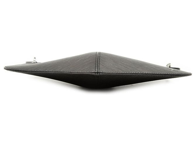 Louis Vuitton Black Epi Demi Lune Pochette Nero - vista 3