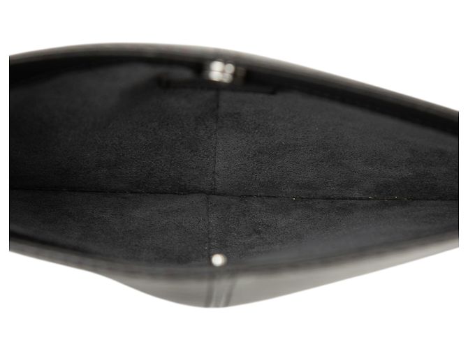 Louis Vuitton Black Epi Demi Lune Pochette Nero - vista 4