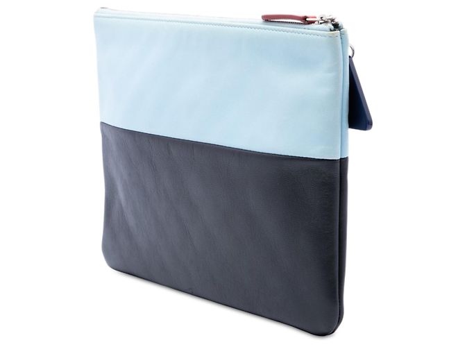 Clutch Chanel Black Medium Lambskin Airlines O Case Nero - vista 2