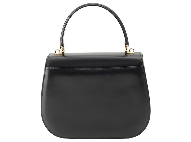 Borsa Gucci con manico in pelle di vitello nera Nero - vista 2