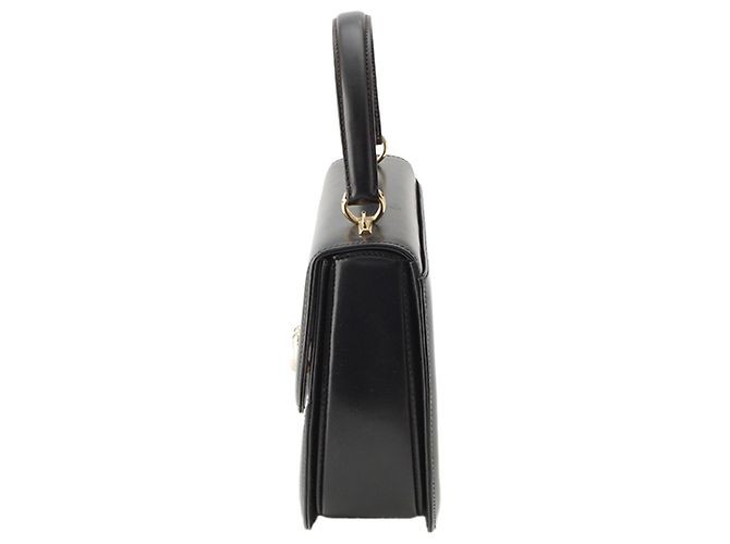 Borsa Gucci con manico in pelle di vitello nera Nero - vista 4