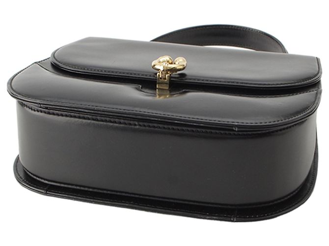 Borsa Gucci con manico in pelle di vitello nera Nero - vista 5