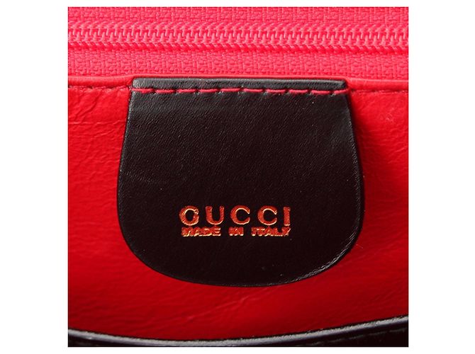 Borsa Gucci con manico in pelle di vitello nera Nero - vista 7