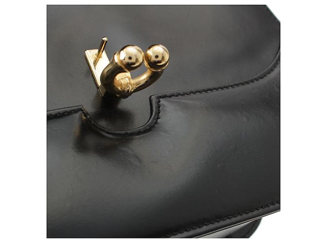 Borsa Gucci con manico in pelle di vitello nera Nero - vista 9
