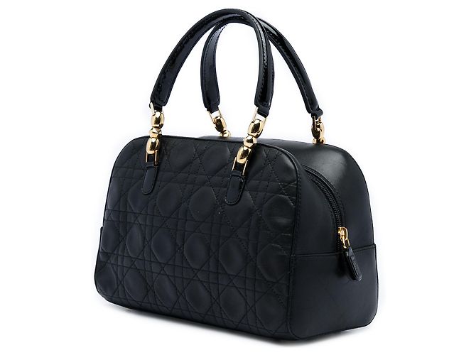 Borsa a mano Dior Malice in pelle d'agnello Cannage nera Nero - vista 2