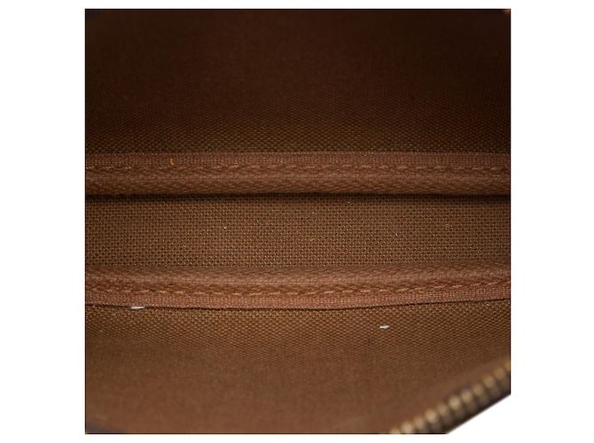 Louis Vuitton Brown Monogram Mini Pochette Accessoires Marrone - vista 4