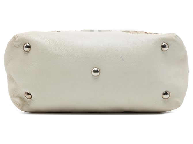 Borsa Tote Gucci Beige Small GG Canvas Web Libeccio Sunset - vista 3
