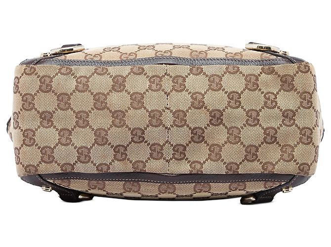 Gucci Abbey D Ring Tote aus beigem GG Canvas - Ansicht 3