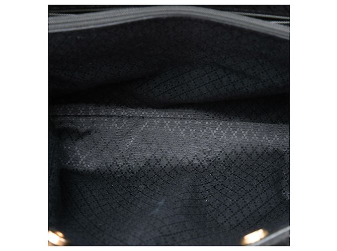 Bamboo Borsa Satchel Gucci in camoscio nero con bambù - vista 4