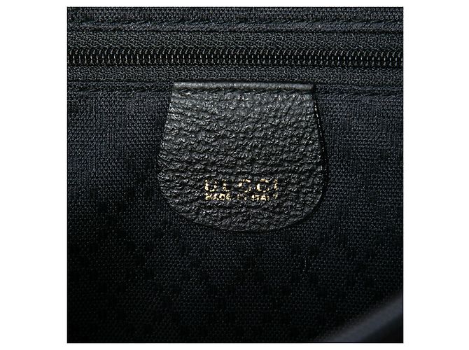 Bamboo Borsa Satchel Gucci in camoscio nero con bambù - vista 5