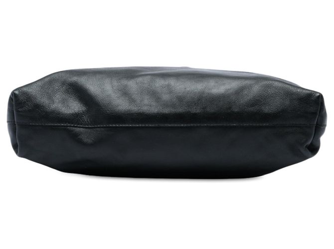 Borsa a tracolla Burberry in pelle nera borchiata con lucchetto Nero - vista 3