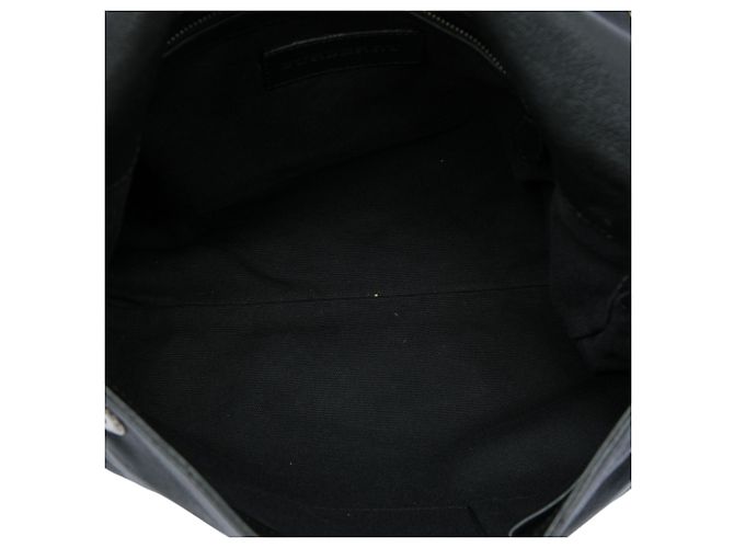 Borsa a tracolla Burberry in pelle nera borchiata con lucchetto Nero - vista 4