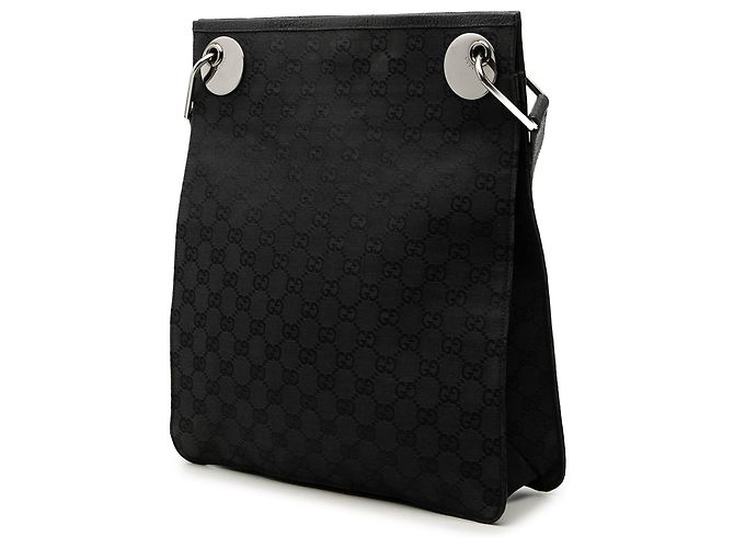 Borsa a tracolla Gucci Black GG Canvas Eclipse Nero - vista 2