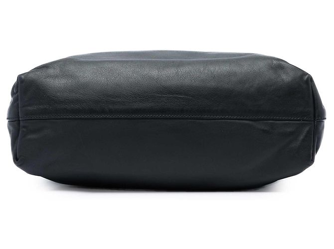 Tote aperta convertibile Prada in vitello spazzolato nero - vista 3