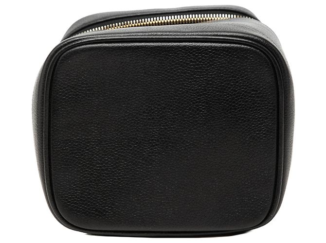 Borsa Vanity Chanel Black CC Caviar Nero - vista 3