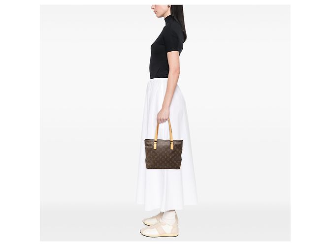 Louis Vuitton Brown Monogram Cabas Piano Castaño - vista 6