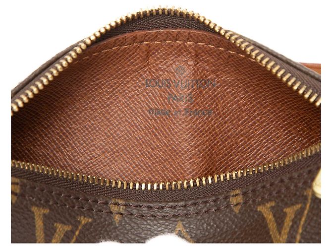 Louis Vuitton Brown Monogram Papillon Pochette Marrone - vista 5