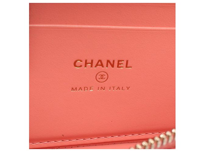Beauty Case Chanel Pink CC Quilted Caviar Vanity Case Rosa - vista 4