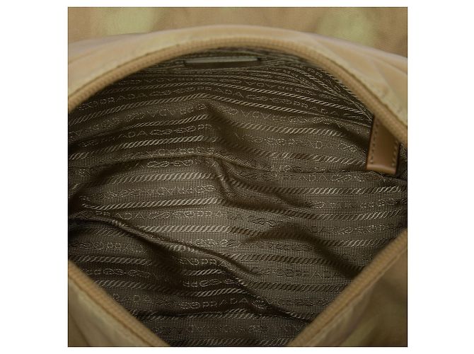 Double Bolsa Messenger Prada Beige Tessuto com fivela dupla Bege - vista 4