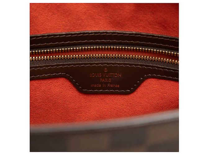 Louis Vuitton Brown Damier Ebene Venice Sac Plat Marrone - vista 5