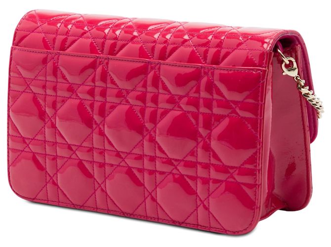 Dior Pink Patent Cannage Miss Dior Promenade Crossbody Rosa - vista 2