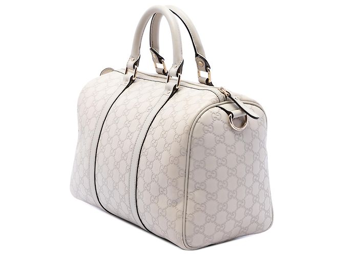 Borsa Boston Gucci Joy Guccissima Medium Bianca Bianco - vista 2