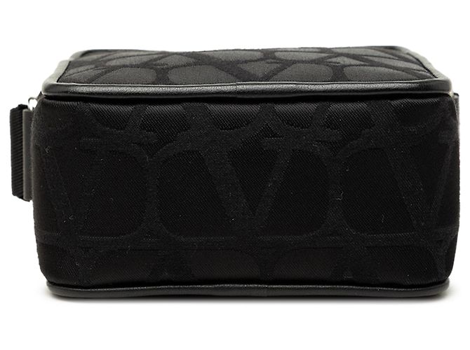 Valentino Borsa a Tracolla Iconographe VLogo Loco Piccola in Nylon Nero - vista 3