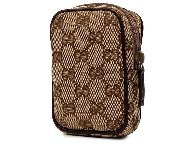 Pitillera Gucci de lona GG beige - vista 2