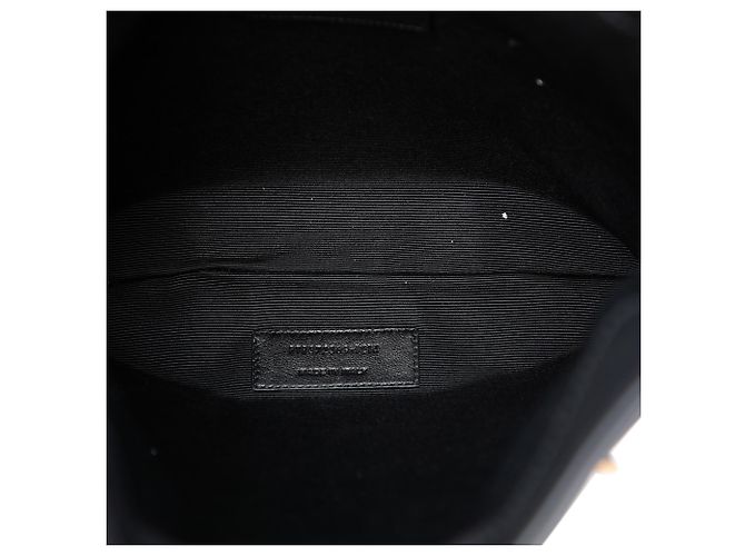 Saint Laurent Borsa Bucket Piccola in Pelle con Frange Nera Nero - vista 4