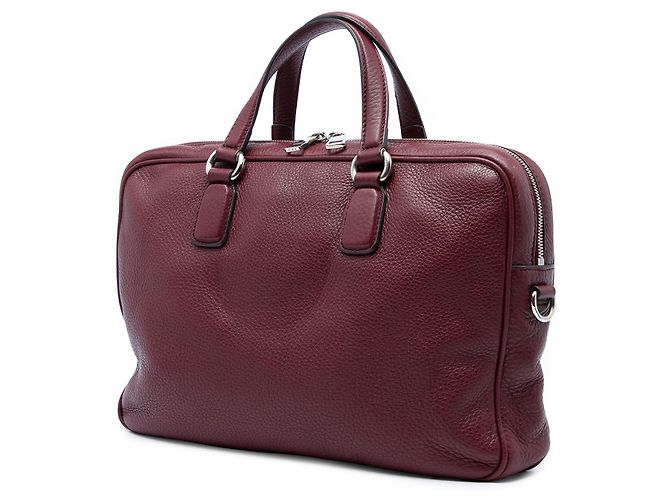 Borsetta Soho Gucci in pelle di vitello rossa Rosso Bordò - vista 2