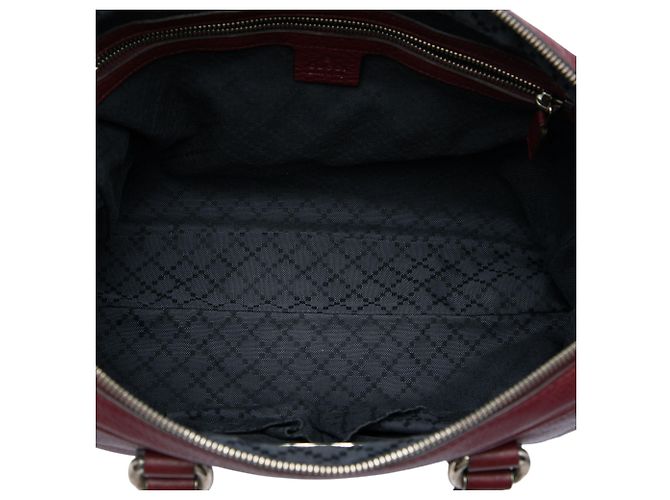 Borsetta Soho Gucci in pelle di vitello rossa Rosso Bordò - vista 4