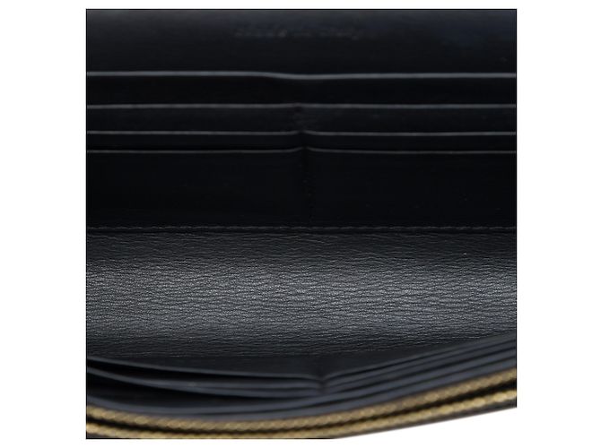 Céline Portafoglio a busta con catena Celine in pelle Tricolor nera Nero - vista 4