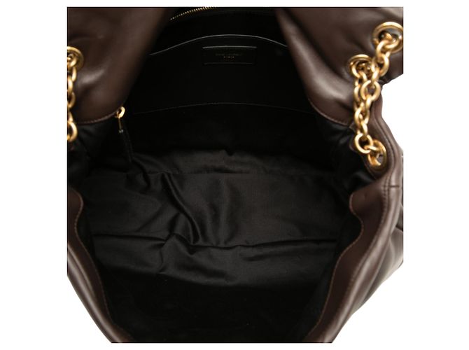 Borsa a tracolla Jamie 4.3 Large in pelle di agnello matelassé marrone Saint Laurent Marrone scuro - vista 4