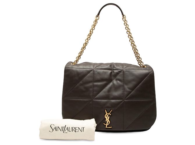 Borsa a tracolla Jamie 4.3 Large in pelle di agnello matelassé marrone Saint Laurent Marrone scuro - vista 7