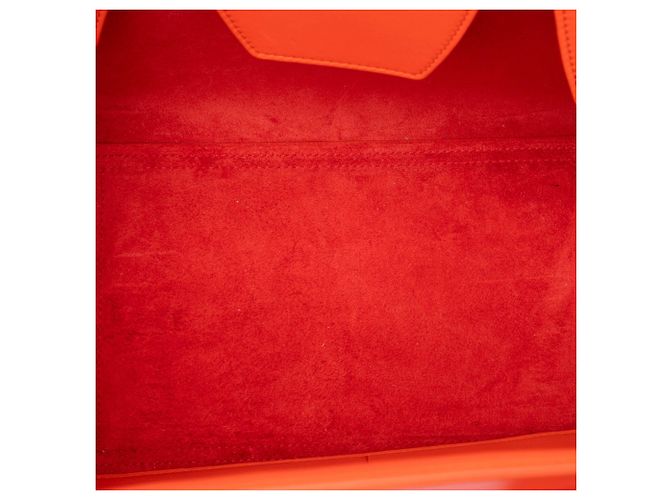 Céline Celine Mini Tie Knot Tote aus glattem Kalbsleder Orange - Ansicht 4