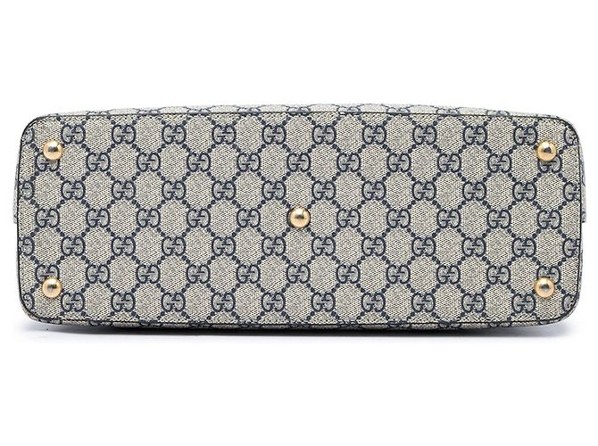 Borsa Satchel Gucci Beige GG Supreme Linea A - vista 3