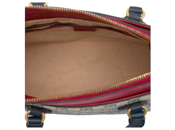 Borsa Satchel Gucci Beige GG Supreme Linea A - vista 4