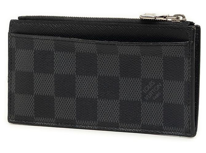 Louis Vuitton Tarjetero con monedero Damier Graphite Negro - vista 2